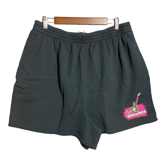 Daydreamer Guitar Shop Boyfriend Sweat Shorts in Vintage Black 2X NWT‎ - Picture 1 of 9